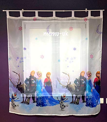 Polontex Gardinen Die Eiskönigin Frozen 3 75cmB x 147cmL Kinderzimmer Vorhang Disney