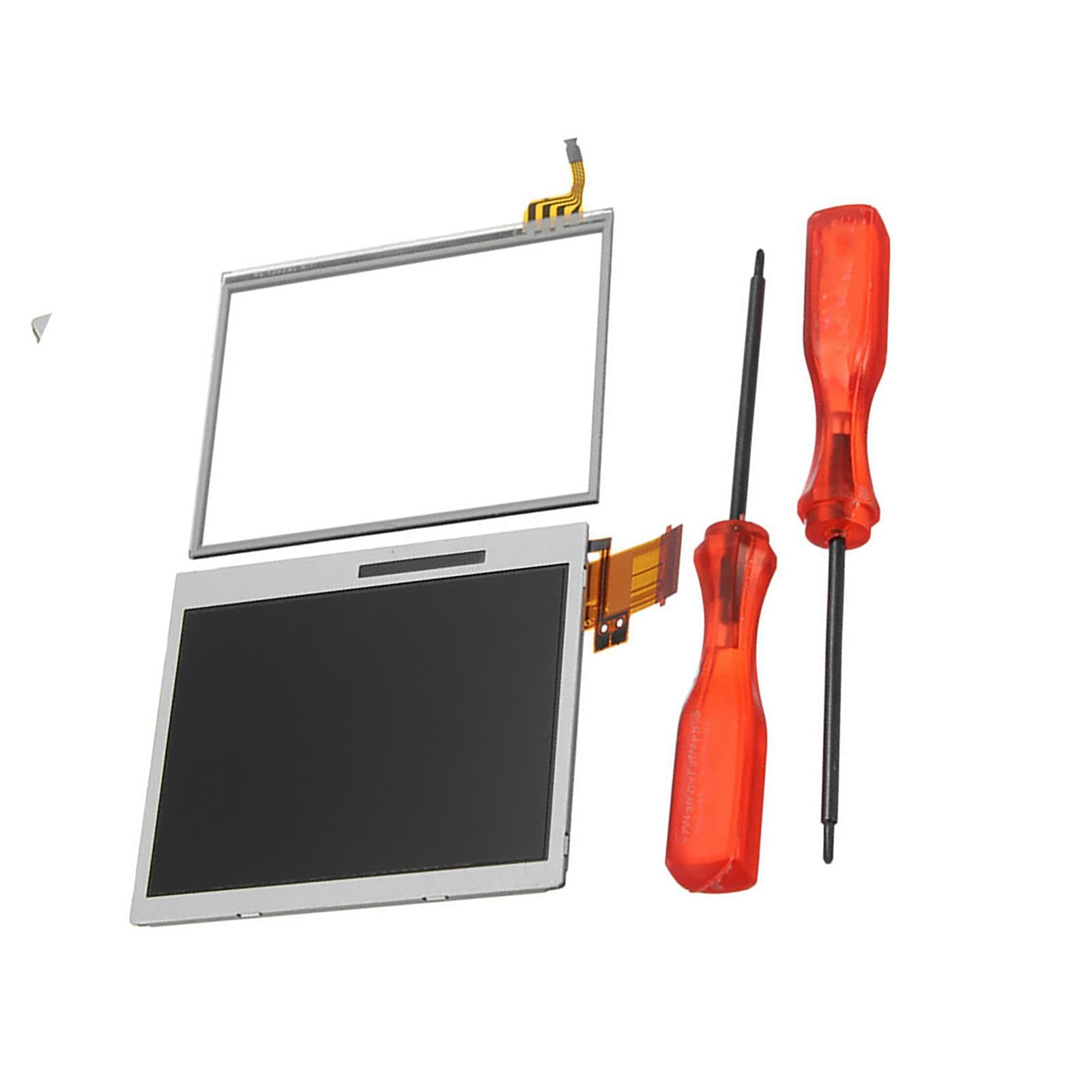 Kit de accesorios de reparación de consola, pantalla LCD inferior de repuesto para Nintendo DS Lite DSL NDSL