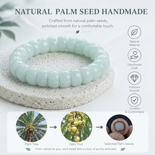 Image of Frodete Bodhi Fidget Bracelet Seed Stretch Anxiety Relief Healing Jewelry