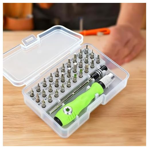 Conjunto de chaves de fenda multifuncional 32 em 1, kit de ferramentas de reparo doméstico para telefone, computador, relógio, laptop, console de jogos