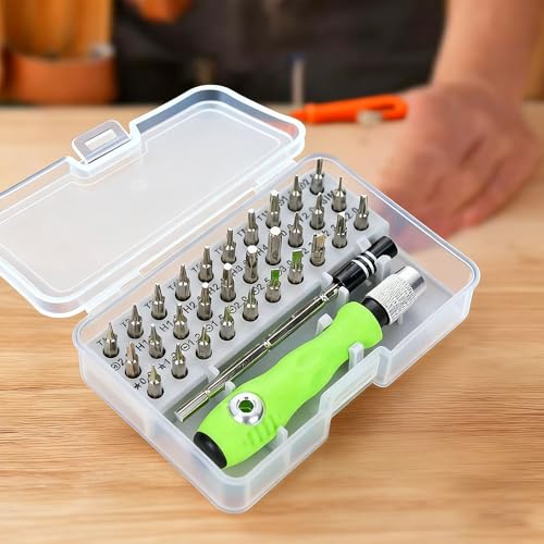 Image of 32-in-1 Multifunctional Screwdriver Set, Precision Screwdriver Tool with Extension Rod, Household Home Repair Tool Kit for Phone, Computer, Watch, Game Console, Laptop
