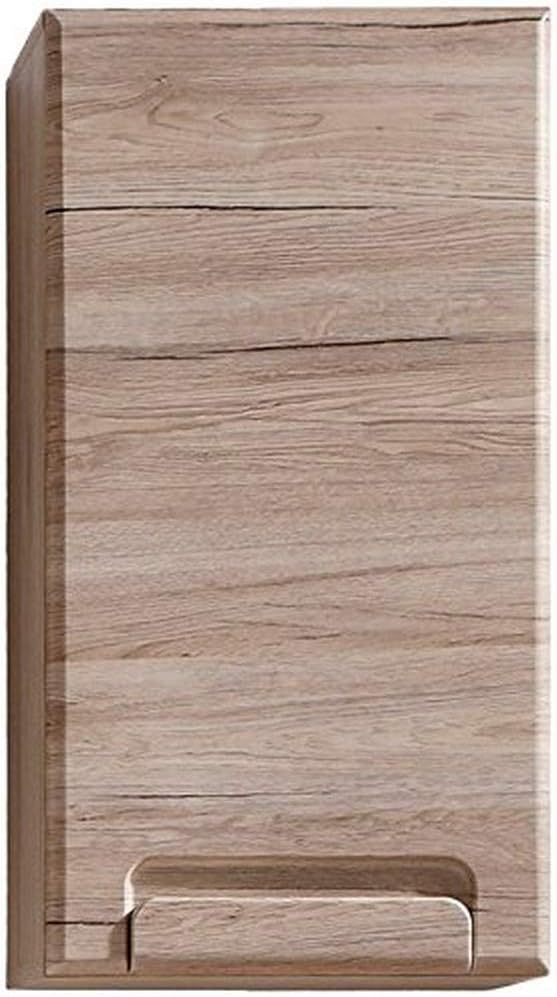 trendteam smart living Furnline 1324-501-90 Malea San Remo Oak Bathroom Furniture Wall Mounted Cupboard, Brown