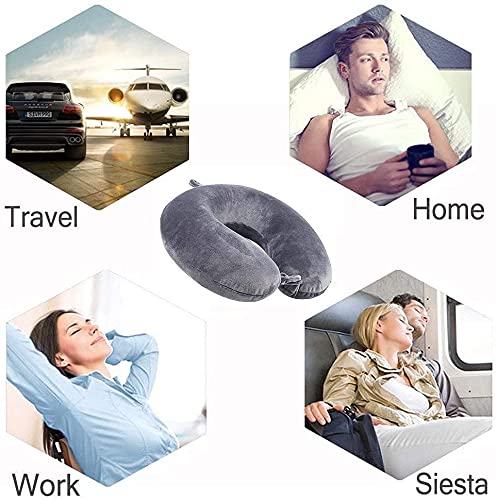 GDEOUP Travel Pillow - Memory Foam Neck Pillow Support Pillow,Luxury Compact & Lightweight Quick Pack for Camping,Sleeping Rest Cushion - Image 7