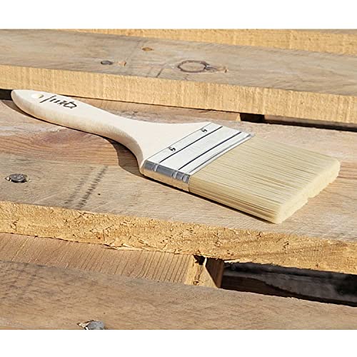 TubeRoo Malerpinsel Set 3X 70 mm großer Flachpinsel für Lacke Lasuren Öle Wand-Farben Acryl, Lackierpinsel, Lasurpinsel, Farbpinsel am Holz Metall