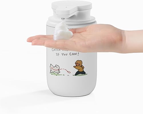 Miniatura 12 de mooas Happy Buddy Artist Edition Dispensador de jabón automático marfil (Go Fetch!) Marfil (¡Ve a buscar!),Marfil (¡Juega conmigo!),Blanco (Catch Me