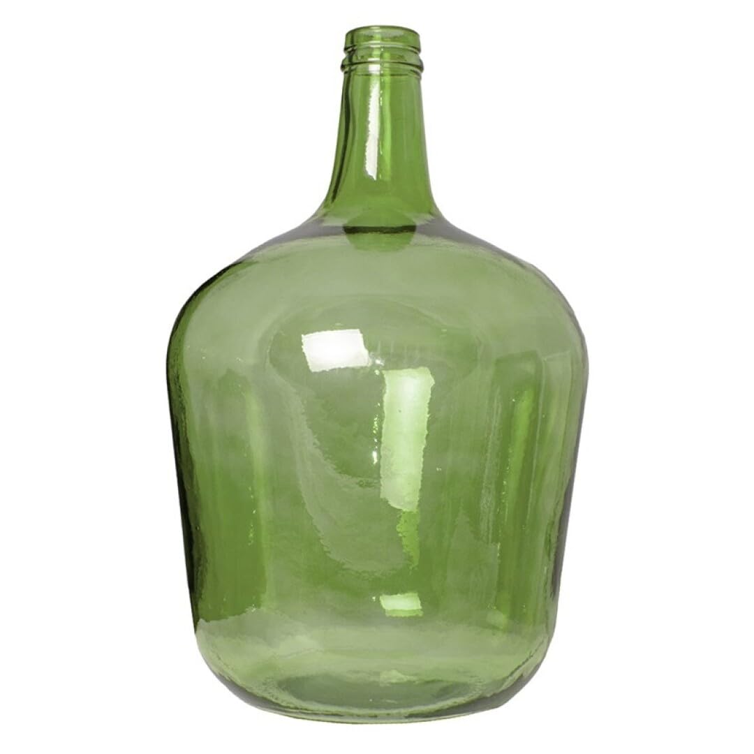 Cosecha Privada Cok Garrafa Vidrio Transparente - Damajuna - Estilo Apple Botijo transparente de colores. (Verde, 4 L)