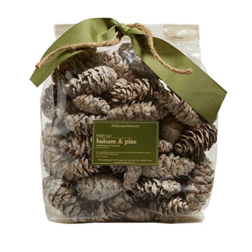 Hillhouse FCBPP Fresh Cut Balsam and Pine Potpourri White Cones 17 oz