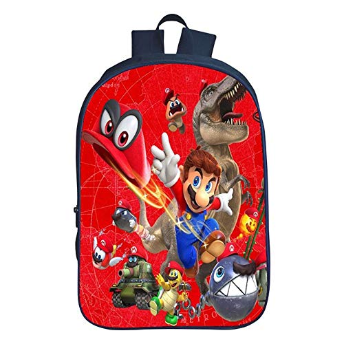 QWEIAS Mochila para niños: Super Mario Bros 3D Toddler Kids Escolar para pequeños