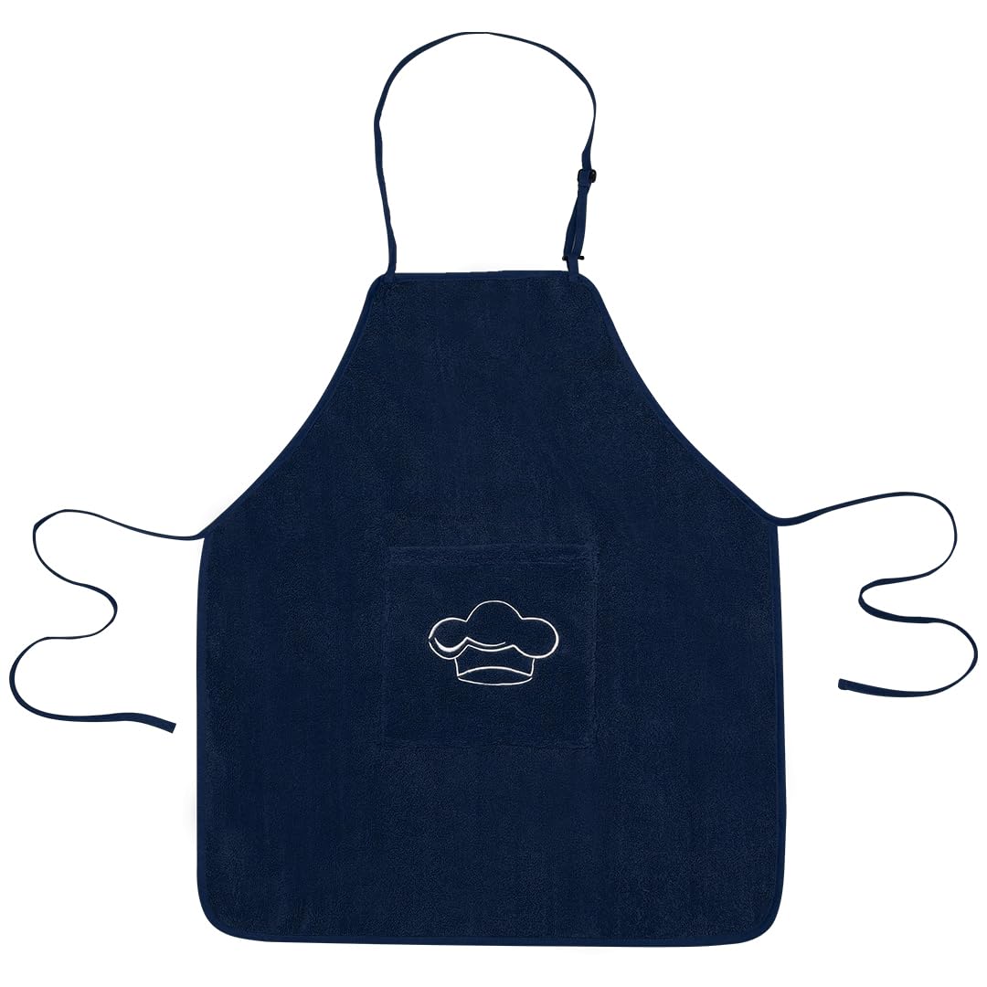 Abstract Terry Cotton Aprons For Cooking - Chef Apron with Pocket Adjustable Neck Strap - Kitchen Apron Men Women - 24"x28"