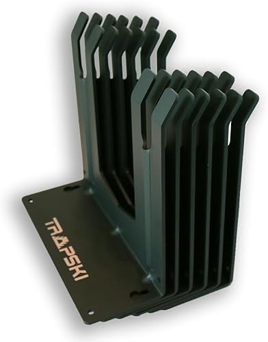 TRAPAWAY Estante de pared  Capacidad para 6 pares de esquís o tablas de snowboard por Bindings  Organizador de garaje para herramientas, equipo y