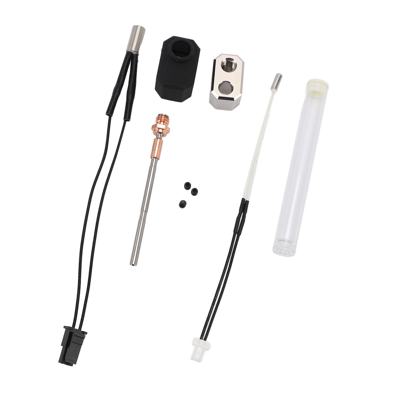 3D Printer Hot End Kit Bimetal Heat Break Upgrade with Rapid Heating for Prusa I3 MK4 Ti Alloy Red Copper 24V 40W 842°F Temperature Proof