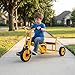 LIMIOFAQ Heavy Duty Tandem Trike for Kids Ages 3-8, 2-Seater Preschool Daycare Outdoor Bike, Double RiderTricycle with Airless Rubber Tires & Non-Slip Pedals - Gift for Boys Girls,B