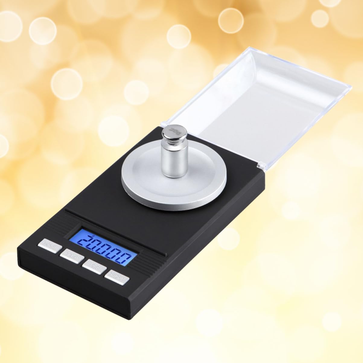 MAGICLULU 50g Bilancia Digitale per Gioielli Mini Bilancia Tascabile con Display Lcd Retroilluminato Coperchio Ribalta Funzione Multi Unità Spegnimento Automatico