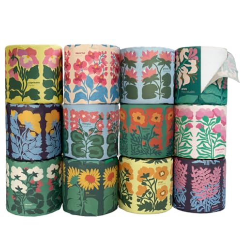 Bumboo Bamboo Toilet Roll 24 Pack | Zodiac Edition Wrapped Toilet Paper 3 ply 300 Sheets | Eco Friendly Toilet Paper | Plastic-Free Soft Strong Sustainable & Biodegradable Toilet Tissue