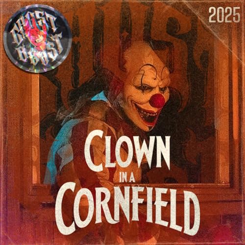 Page de couverture de Clown in a Cornfield (2025) | The definitive YA Gen Z slasher (skibidi)