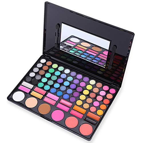 78 Color Eyeshadow Palette, Ksndurn 3 in 1 Makeup Palette Set - Rainbow Eyeshadow Palette/Glitter Eyeshadow, Eyeshadow Palette Matte