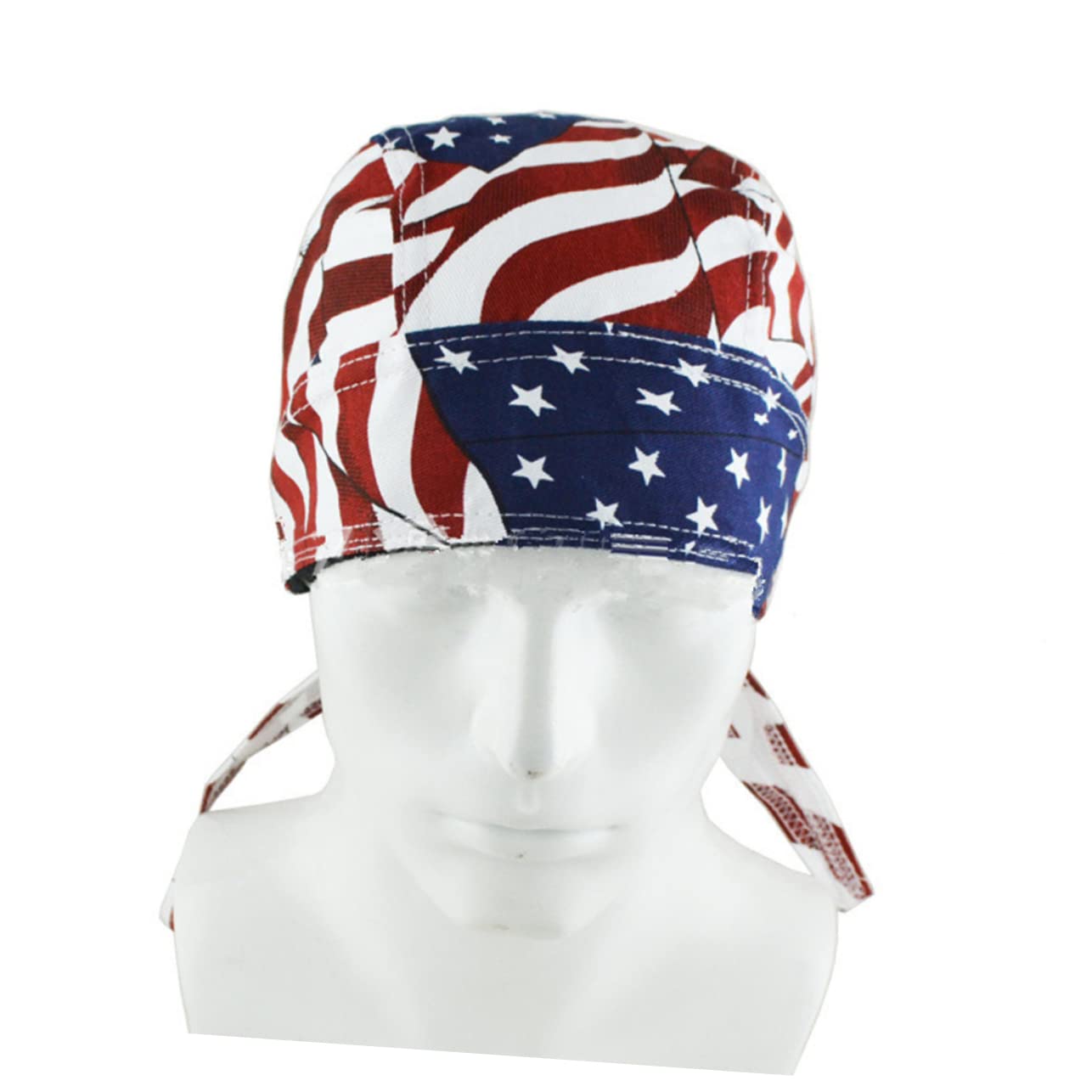 Beavorty Unique American Flag Skull Pattern Hat Cotton Cycling Cap for Outdoor Work Sports