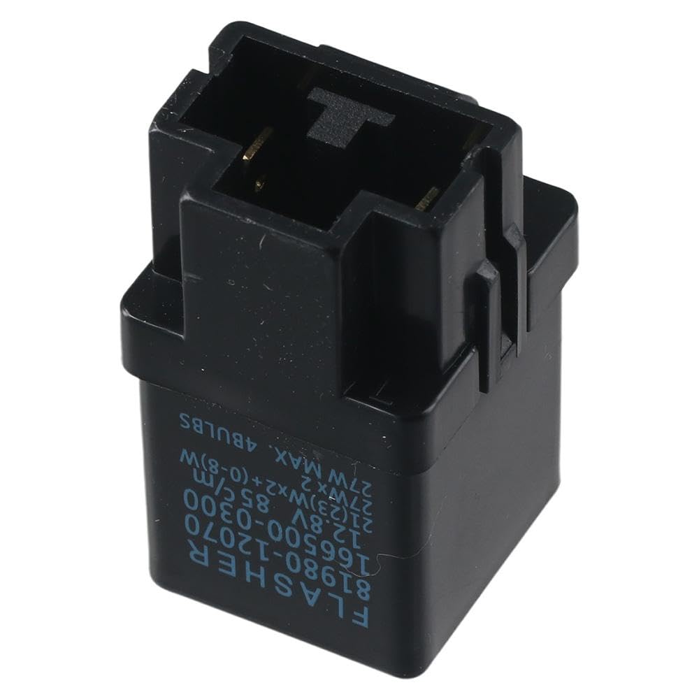 Relé de automóvil Relé intermitente de metal confiable, plástico negro, señal de giro 81980-12070 / Compatible con Corolla 1995-1997 relés de propósito automotriz