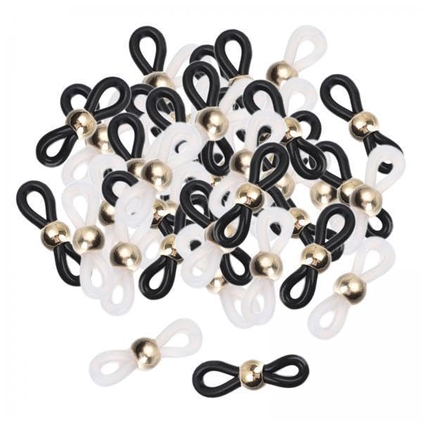 6x50Pcs Eye Glasses Spectacle Chain Strap Holder Loop Ends Black white 1 | Beads & Jewelry Making | Other Beads & Jewelry Making-image-35