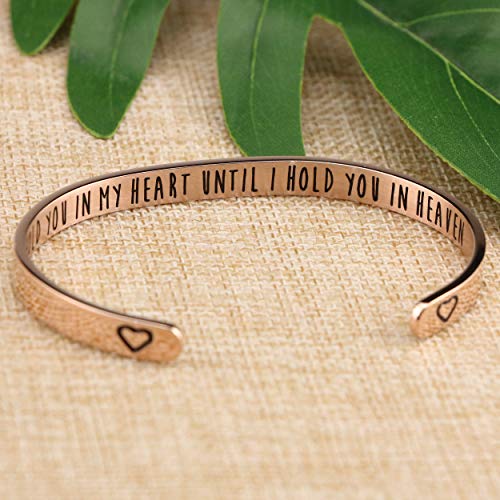Yiyang Bracelets for Women Inspirational Rose Gold Cuff Bangle Bracelet for Men Teen Girls Stainless Steel Jewelry Christmas Birthday Friendship Gifts for Her BFF Mom3