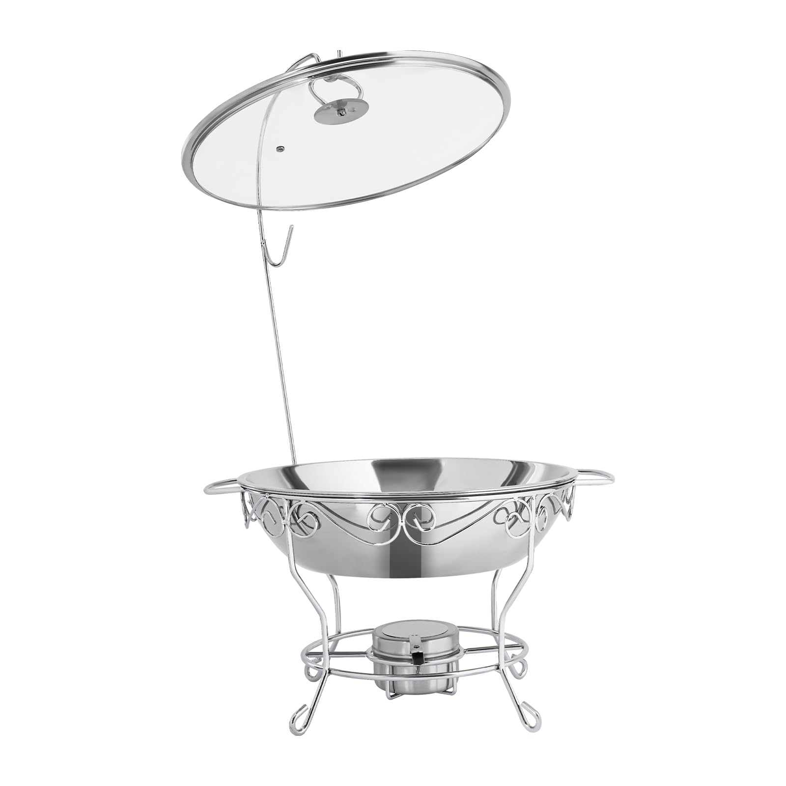 Runder Edelstahl Speisenwärmer 6 Liter - Ideal Für Buffets & Partys