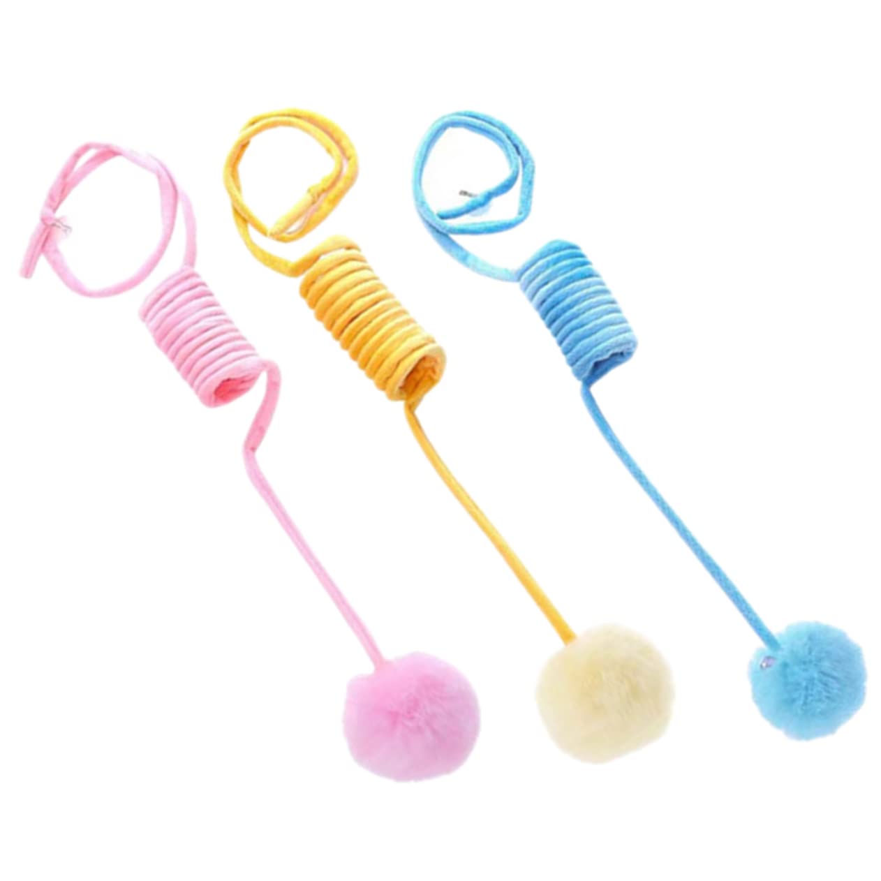 Happyyami 12pièces Jouets Peluche pour Chats avec Ventouse Balles De Teasing Intérieures Couleurs Stimulez Activité De Votre Animal avec Ces Jouets Interactifs