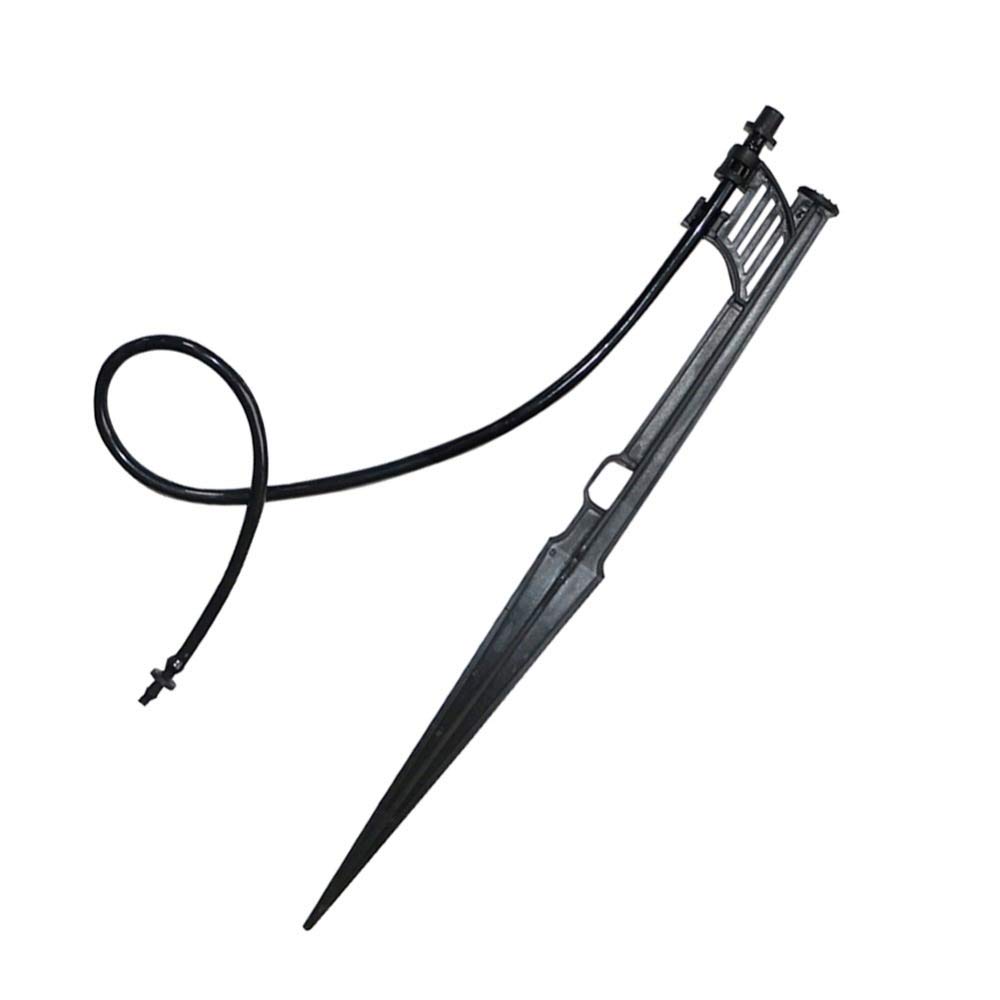 Tubo flessibile da giardino con connessione rapida Mist connettore 'ugello Con supporto asta e 33cm 4/7 Mm Hose Kit Garden di spruzzatore Raccordi a goccia l'acqua di irrigazione comune 20 Set