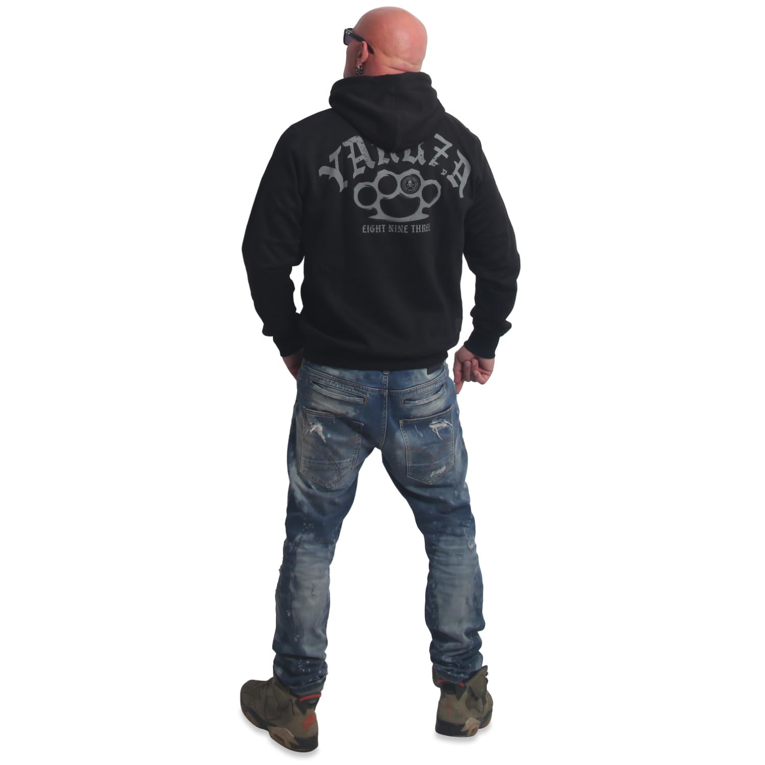 Yakuza Herren Crusher Basic Hoodie Basic Kapuzenpullover