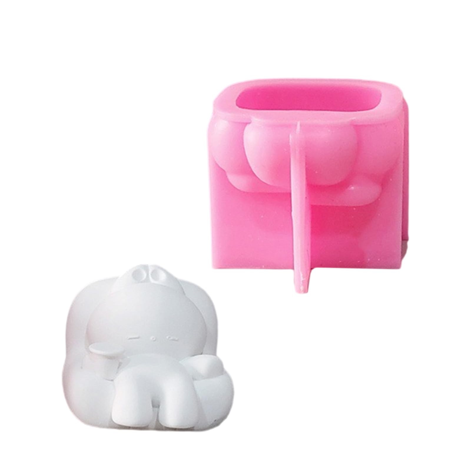 Nucelit Bunnies Silicone Molds for Epoxy Resin Home Decoration Rabbits Fondant Silicone Mold Soap Making Molds Craft Supplies