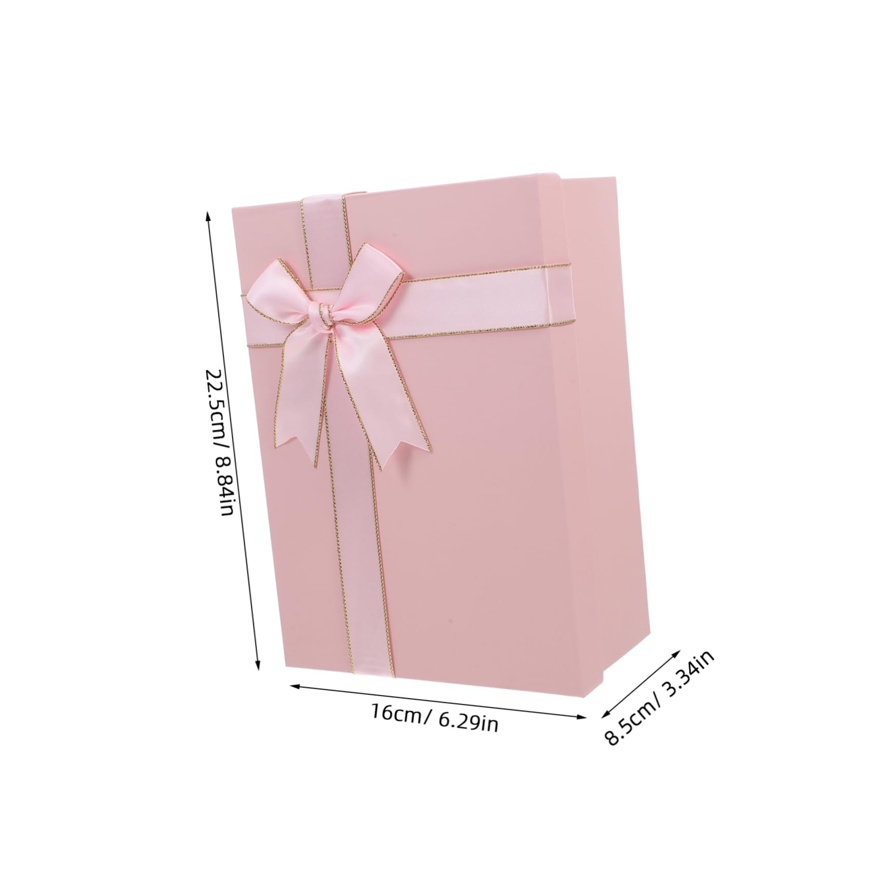 BRIGHTFUFU Multipurpose Large Boxes Paper Festival Box Ribbon Bow Rectangular Shape for Wrapping Party Dec