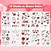Valentines Day Gifts for Kids,Valentines Day Temporary Tattoos Decorations for Boys Girls Classroom School Class Party Favors