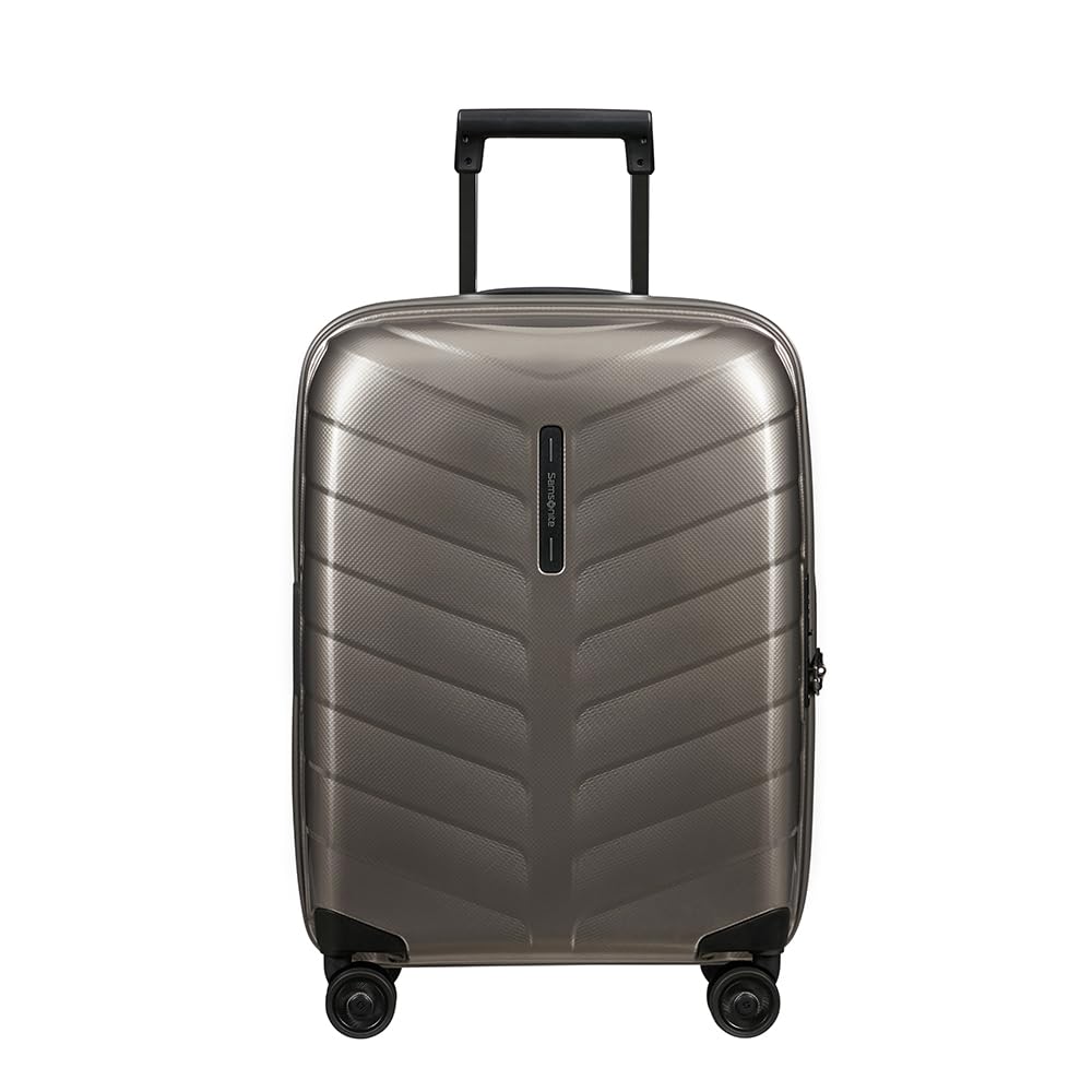 Samsonite Attrix - Spinner S, Expandable Hand Luggage, 55 cm, 38/44 L, Brown (Dene)
