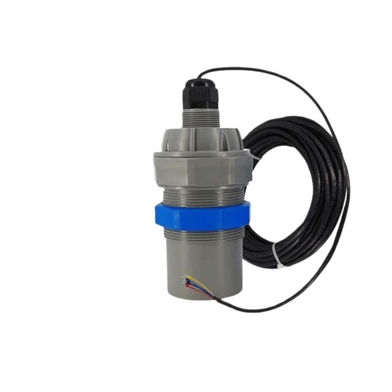 LDHJBNAC Ultrasonic Level Meter IP68 Level Sensor Probe 4-20 ma RS485 Distance 10 Meter Water Fuel Oil Tank Liquid Depth Transmitter Without Display(0-3000mm RS485 4 Wires)