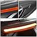 DNA MOTORING Projector Headlights Assembly Compatible with 2015-2018 Ford Focus, Black housing/Amber corner HL-HPL-LED-FF16-BK-AM