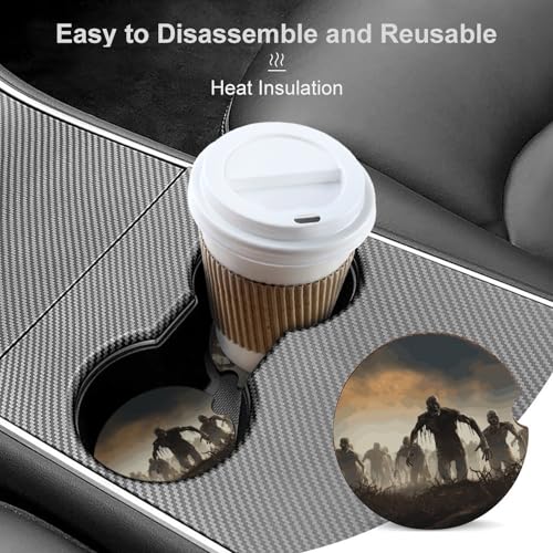 Dessous de verre voiture zombie pour protéger votre intérieur avec style - 5