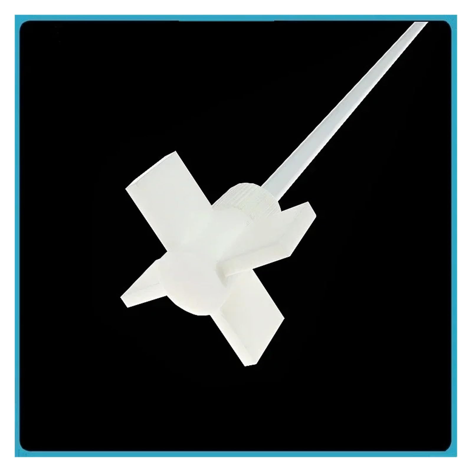 Equipo de Laboratorio Agitador de hélice Agitador de paletas de PTFE Uso for Medios de Baja viscosidad a velocidades Medias y Altas Longitud del Eje de Mezcla 370 mm Recubierto de PTFE