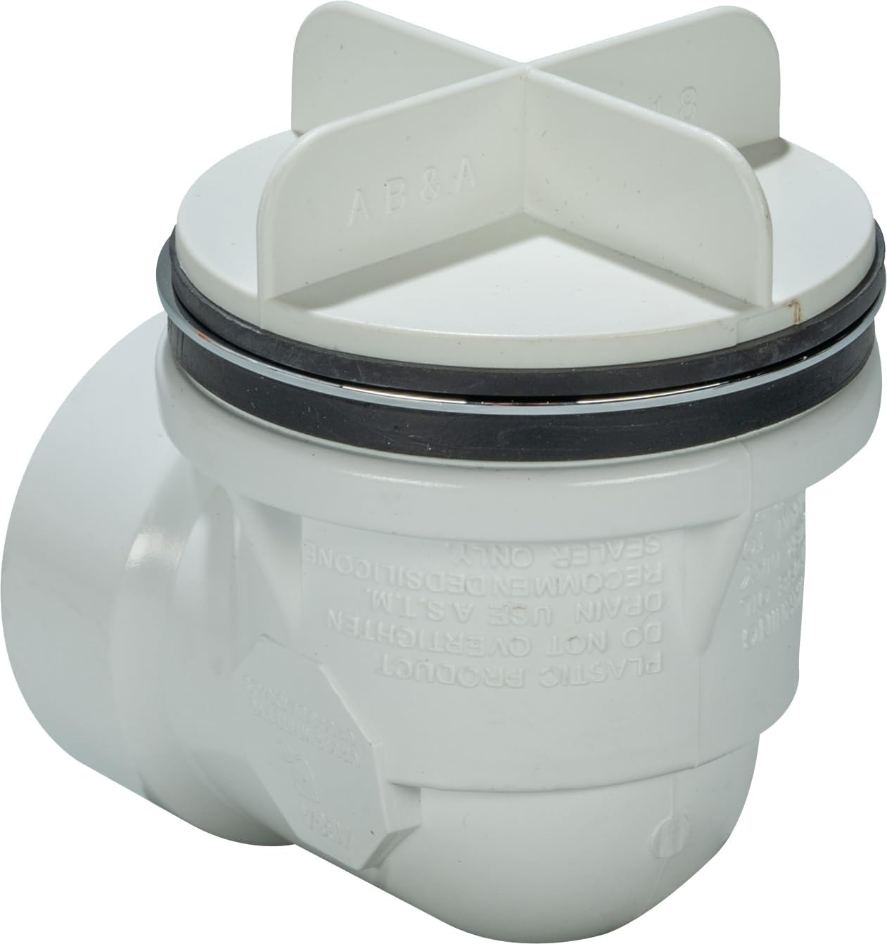 AB&A 62073 Classic Waste and Overflow Rough-in Half Kit, Chrome | For Schedule 40 PVC with Brass Strainer and Test Kit