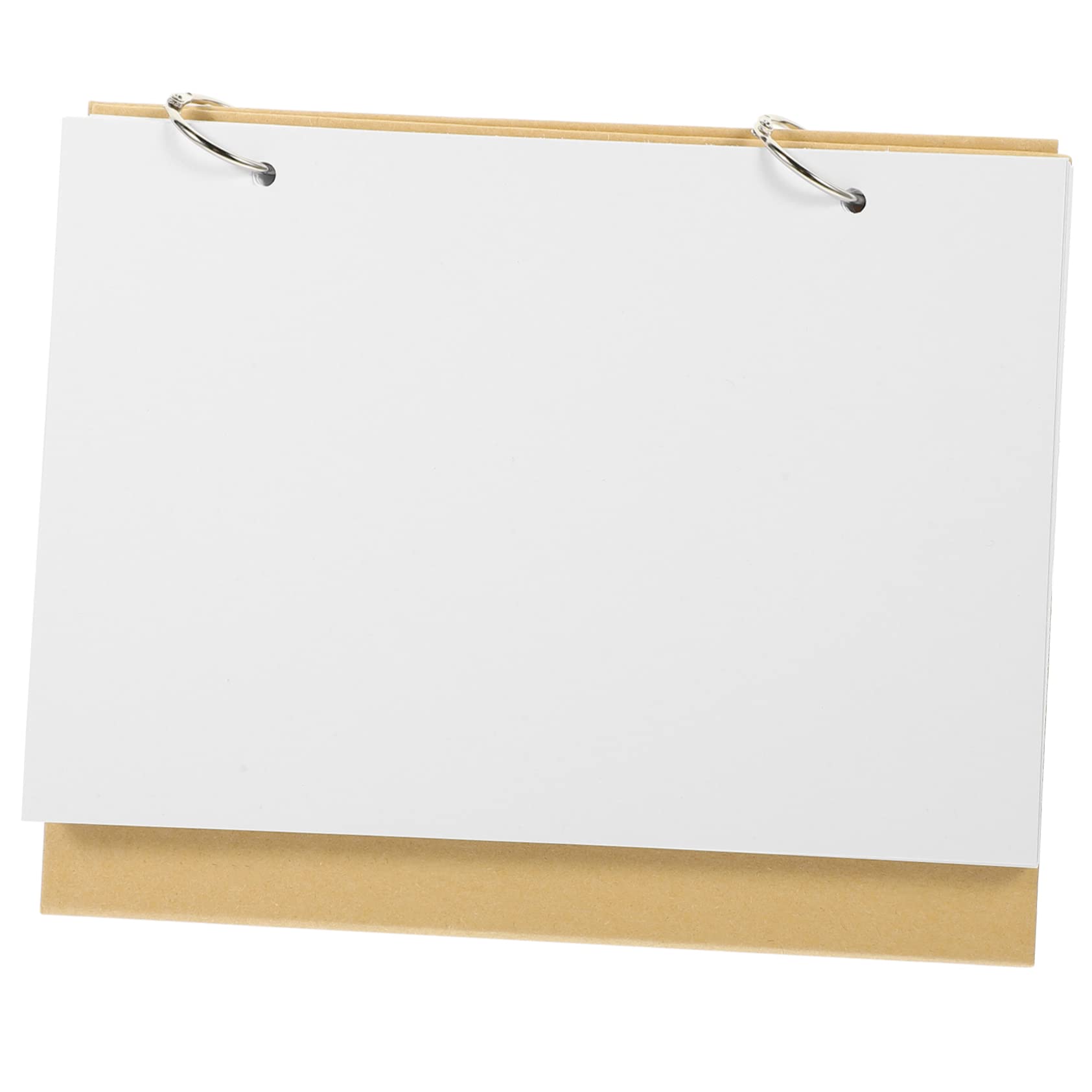 VILLCASE 3stücke Stehender Kalender Weißkarton Mit Kraftpapierdeckel Handgezeichnetes Design Für Büro Schule Und Zuhause Leerer Tischkalender Selbstgestalten Platzsparend Und Vielseitig