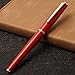 Jinhao 95 Metal Fountain Pen Extra Fine Nib, Vivid Red with Golden Clip Writing Pen
