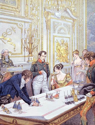Poster Napoléon et Joséphine 60x90cm illustration de Jacques Marie Gaston Onfray de Breville