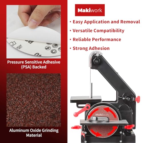 Image of 60 PCS 5 Inch PSA Sanding Discs, Assorted 60-400 Grit Aluminum Oxide Self Adhesive Sandpaper Discs for DA Sander, Automotive Paint Sanding, Woodworking & Metal Surface Prep