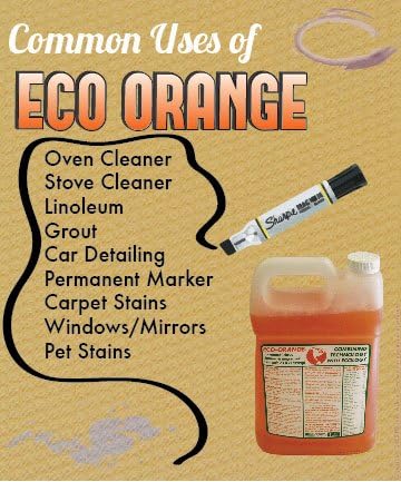Miniatura 6 de Eco Orange Super Concentrato de 1 galón Limpiador de cítricos naranja multiusos totalmente natural Hace hasta 16 galones después de la dilución No