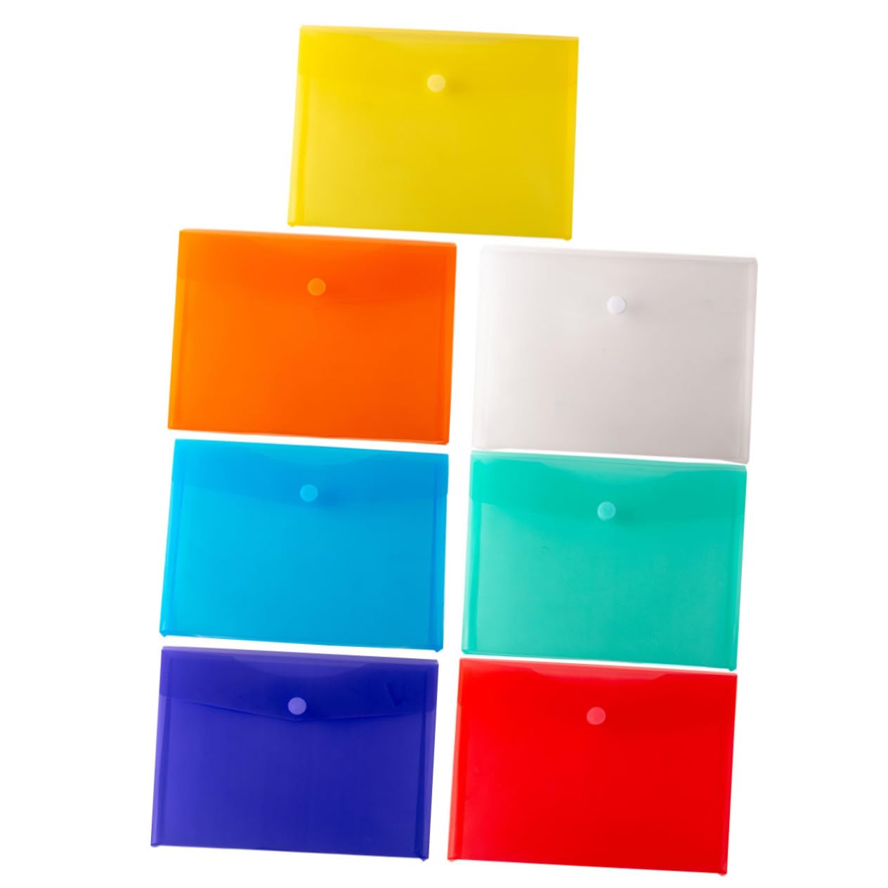 VILLCASE 3 Sätze Aktentasche Dokumententasche Office Sulies Aktenordner Druckknopf A4 Aktentasche Sicheres Kunststoffmaterial 7 Stück * 3