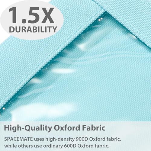 Image of SPACEMATE 2 Pack Pencil Pouch for 3 Ring Binder, Clear 3-Hole Zipper Case