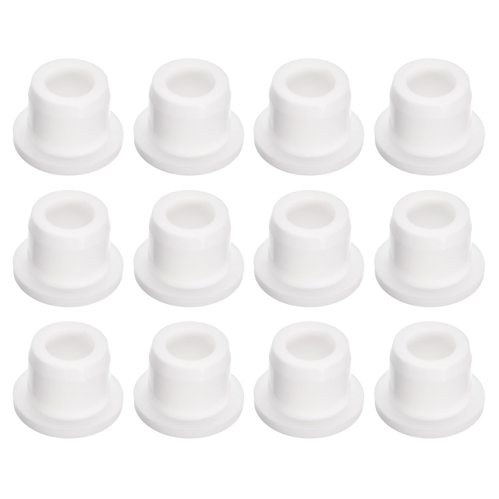 uxcell 12Pcs White Plug Holes, Waterproof Rubber Button Plug for 13mm / 0.51" Hole