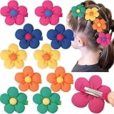 CÉLLOT Flower Hair Clips,10 Pcs Non-Slip Flower Bows Alligator Clips Hair Accessories for Girls Toddlers Teens and Women