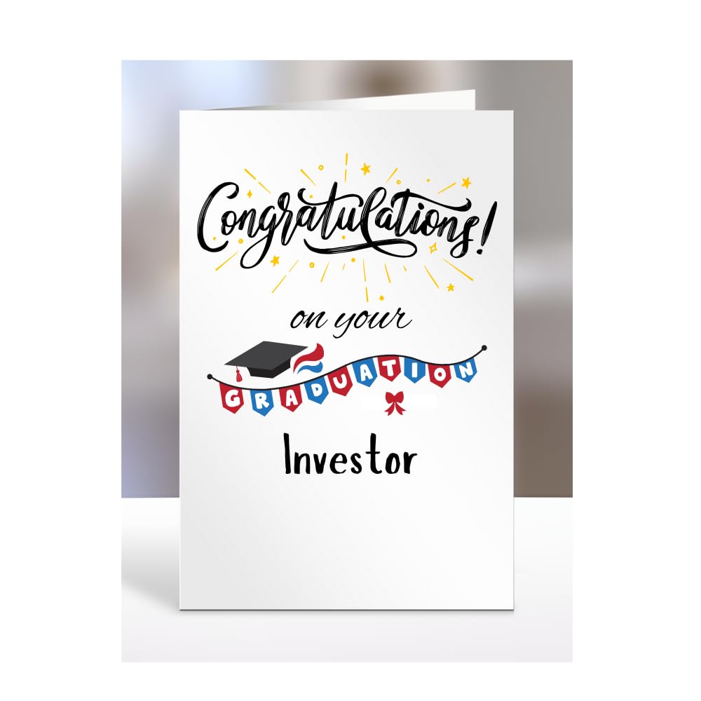 Congratulations on your graduation Investor card present, gifts for men, women, female, male, A5-130_125