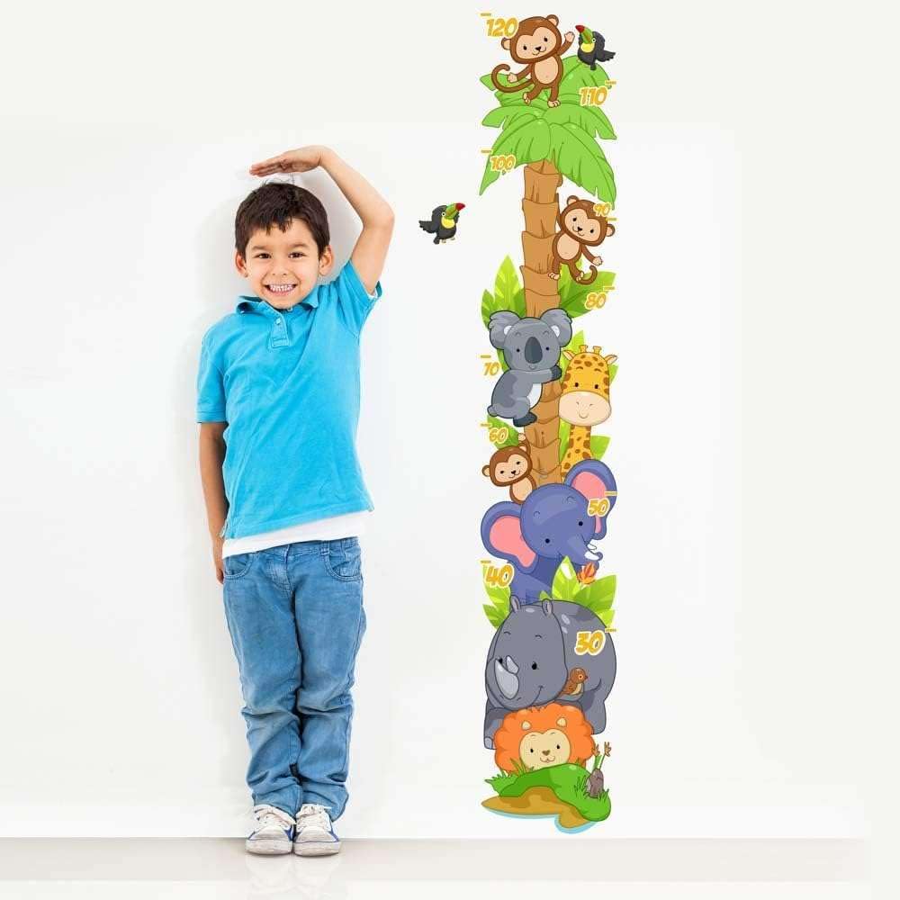 kina - UVB00228 Meters Children Wall Decoration in Transparent PVC Wall Stickers - Size 20x120, Transparent/Green