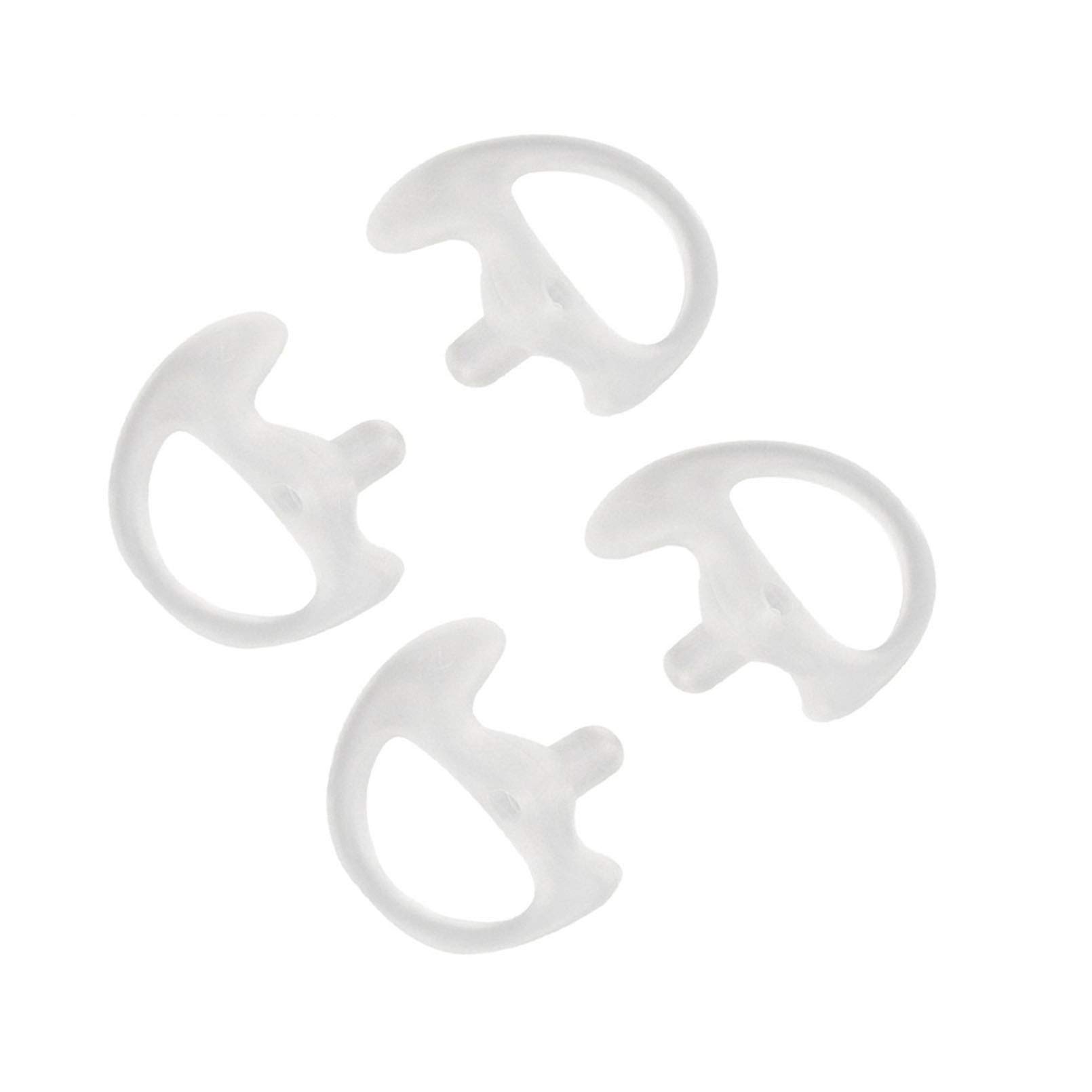 JEUYOEDE Replacement Soft Silicone Earmold for Motorola Kenwood Acoustic Tube Earpiece Headset (2 Pairs Large 27mm)