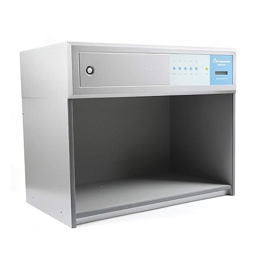 Gabinete profesional a juego de 4 fuentes de luz con luces de tira LED, máquina de caja de luz de evaluación de color controlada por RGB inteligente